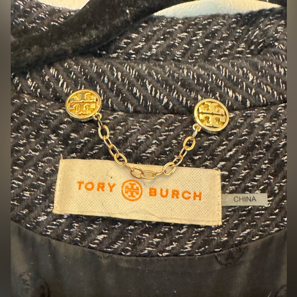 Tory Burch Ivan A Line Wool Coat - Picture 9 of 9